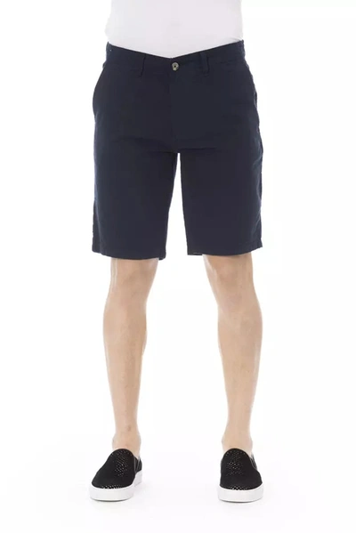 Baldinini Trend Blue Cotton Short