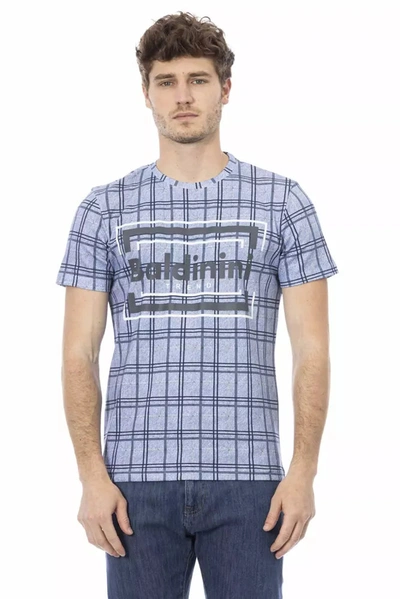Baldinini Trend Cotton Men's T-shirt In Light Blue