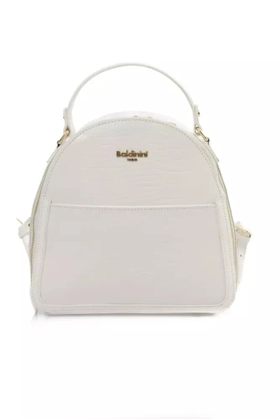 Baldinini Trend Elegant Backpack With En Women's Accents In White