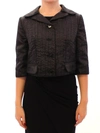 Dolce & Gabbana Black Short Bolero Shrug Jacket Coat In Black