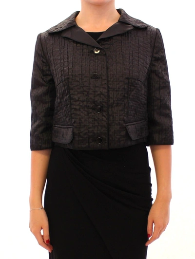 DOLCE & GABBANA DOLCE & GABBANA ELEGANT BLACK BOLERO SHRUG WOMEN'S JACKET