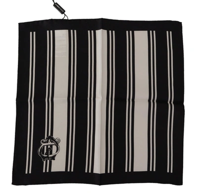 Dolce & Gabbana Elegant Silk Men's Square Men's Scarf In Black