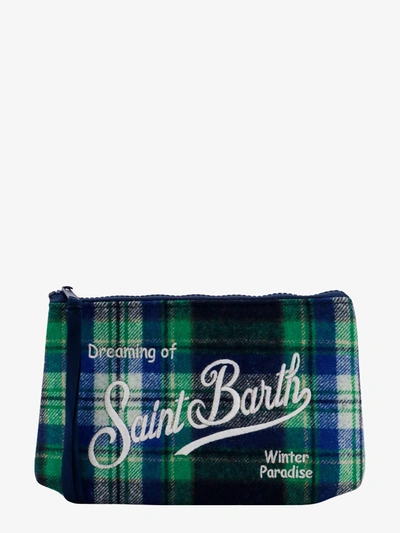 Mc2 Saint Barth Tartan Cross-body Bag In Blue