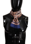 Dolce & Gabbana Multicolor Seashell Patterned Dg Logo Shawl Fringe Silk Scarf In Multicolor