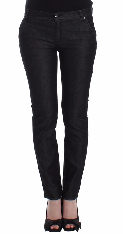 Ermanno Scervino Black Slim Jeans Denim Pants Skinny Leg Women's Stretch