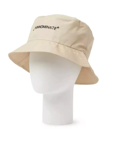 Hinnominate Beige Cotton Hat With Front Women's Logo