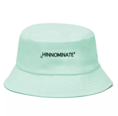 Hinnominate Embroidered Logo Cotton Bucket Women's Hat In Green