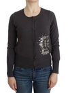 John Galliano Purple Wool Sequined Cardigan Knit Sweater In Purple
