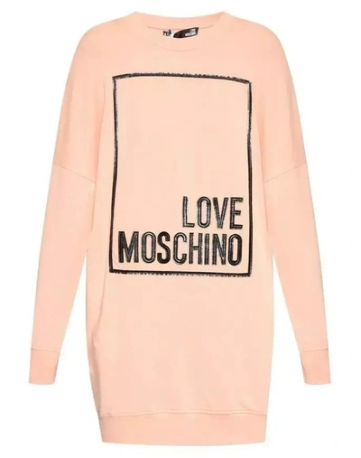 Love Moschino Cotton Women's Dress In Pink