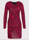 Love Moschino Red Viscose Dress In Red