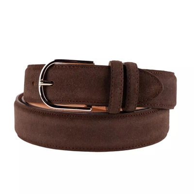 Made In Italy Brown Calfskin Belt