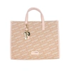 PLEIN SPORT PLEIN SPORT PASTEL PINK TOTE ELEGANCE WITH CROSS WOMEN'S BELT