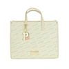 PLEIN SPORT PLEIN SPORT STUNNING WHITE TOTE BAG WITH CROSS WOMEN'S BELT