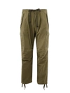 TOM FORD TOM FORD GREEN COTTON CARGO MEN'S PANTS