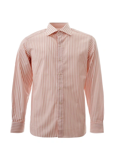 TOM FORD TOM FORD ELEGANT STRIPED PINK COTTON SHIRT FOR MEN'S MEN