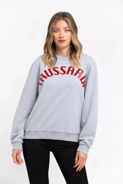 Trussardi Gray Cotton Sweater