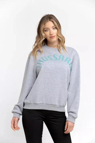 Trussardi Gray Cotton Sweater