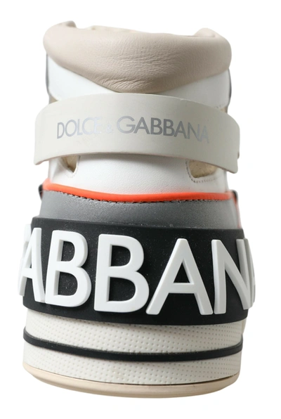 Dolce & Gabbana Multicolor Leather High Top Sneakers Shoes
