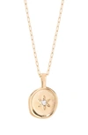Brook & York Cubic Zirconia 14k Gold-plated Sadie Necklace In Gold