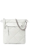 Mz Wallace Madison Quilted Flat Crossbody Bag In Frost