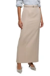 RIVER ISLAND BELTED A-LINE MAXI SKIRT