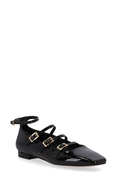 Alohas Luke Leather Ballet Flat In Onix Black, Women's At Urban Outfitters