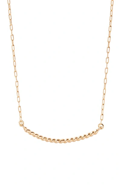 Brook & York 14k Gold-plated Rope Textured Liv Necklace