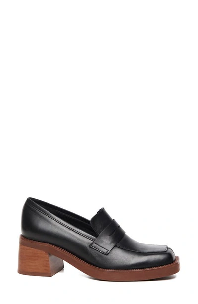 Alohas Roxanne Leather Loafers In Black