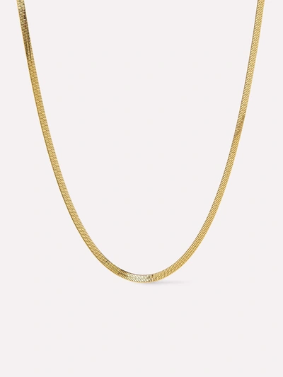 Ana Luisa Herringbone Chain In Gold