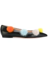 FENDI POM POM BALLERINAS,8F660699A12118872