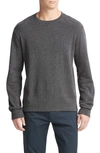 Vince Pima Cotton Textured Long Sleeve Thermal Tee In Coastal Combo