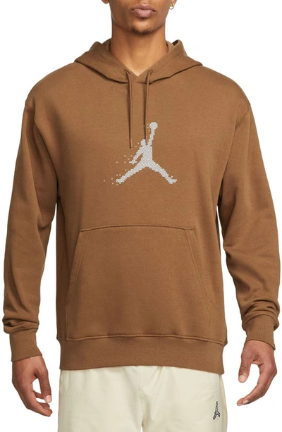 Jordan Men's  Essentials Holiday Fleece Pullover Hoodie In Brown