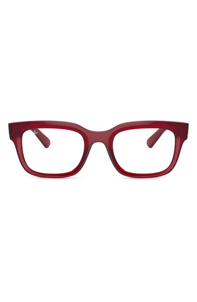 RAY BAN RAY-BAN CHAD 54MM RECTANGULAR OPTICAL GLASSES