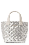 Mz Wallace Metro Deluxe Micro Sequins Tote Bag In Ice Sequin
