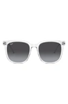 RAY BAN 57MM GRADIENT SQUARE SUNGLASSES