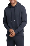 Tommy John Men's French Terry Cotton-blend Hoodie In Night Sky