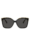 Michael Kors Malia 58mm Square Sunglasses In Dark Grey