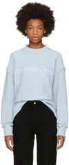 ECKHAUS LATTA Blue Logo Sweatshirt