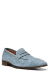 Donald Pliner Jayce Penny Loafer In Ocean Blue