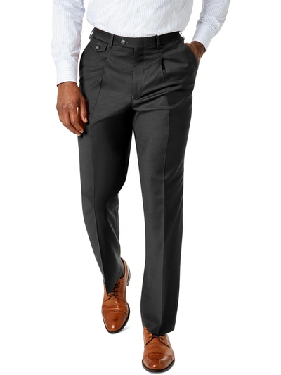 Tayion By Montee Holland Mens Wool Blend Classic Fit Suit Pants In Black