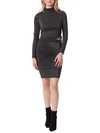 JESSICA SIMPSON ETTA WOMENS METALLIC CUT-OUT SHEATH DRESS