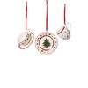 Villeroy & Boch Toy's Delight Decoration Ornaments: Tableware, White Set Of 3