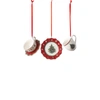 Villeroy & Boch Toy's Delight Decoration Ornaments: Tableware, Red Set Of 3