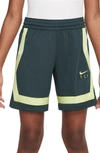 Nike Fly Crossover Big Kids' (girls') Basketball Shorts In Green