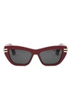 Dior C B2u 35a0 Cd40141u 66a Cat Eye Sunglasses In Red