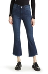 Frame Le Crop Mini Boot Frayed Bootcut Jeans In Naples