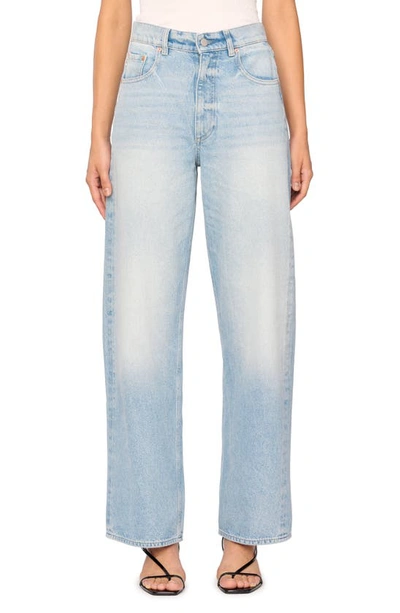 Dl1961 Taylor Barrel-leg Ultra High Rise Crop Jeans In Vintage Light