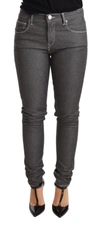 Acht Gray Low Waist Skinny Denim Trouser Jeans In Gray