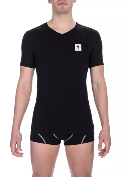 Bikkembergs Black Cotton T-shirt