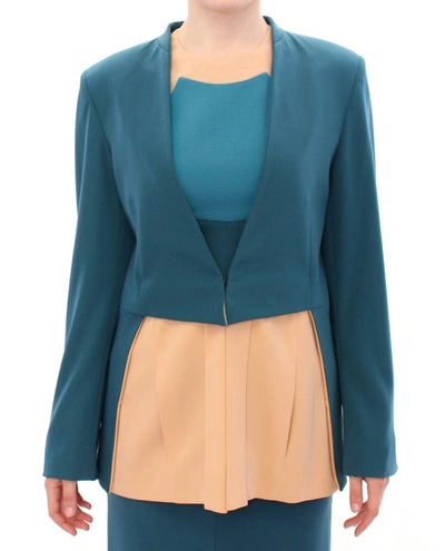 Cote Co|te Chic Transitional Two-tone Women's Blazer In Blue